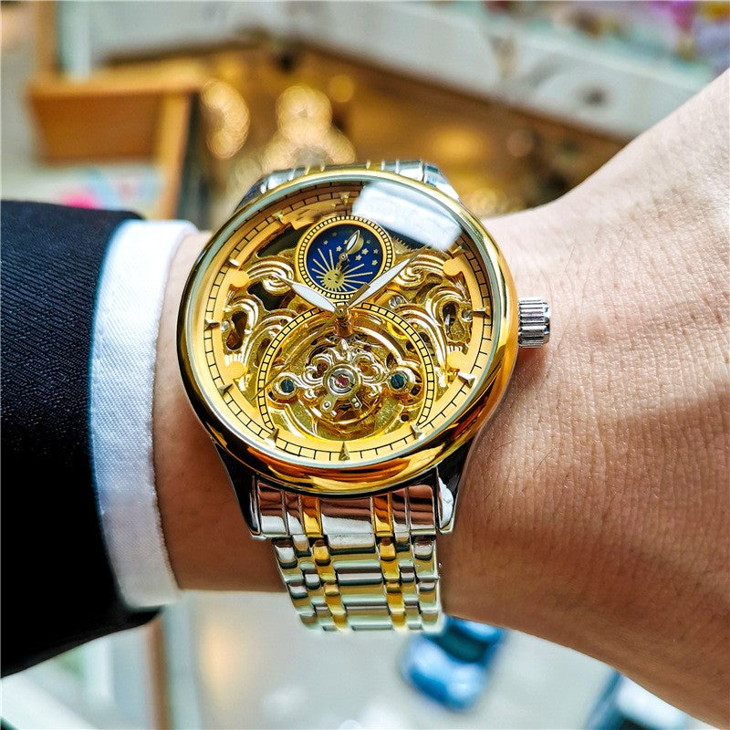 Luminous Hollow Out Fully Automatic Mechanical Watch