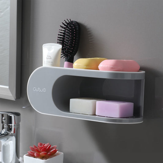 Wall-mounted Double-layer Non-perforated Soap Holder