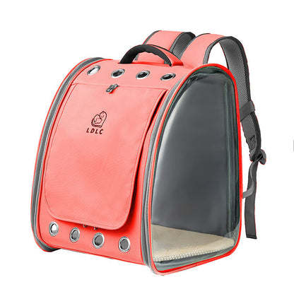 Full Transparent PVC Pet Backpack