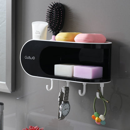 Wall-mounted Double-layer Non-perforated Soap Holder