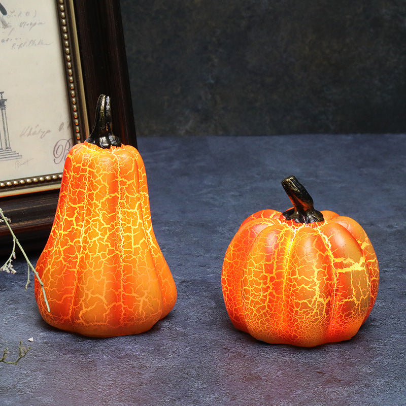 Halloween Pumpkin Lantern LED Candle Lamp