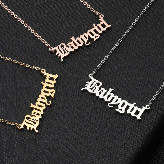 Babygirl alphabet Necklace