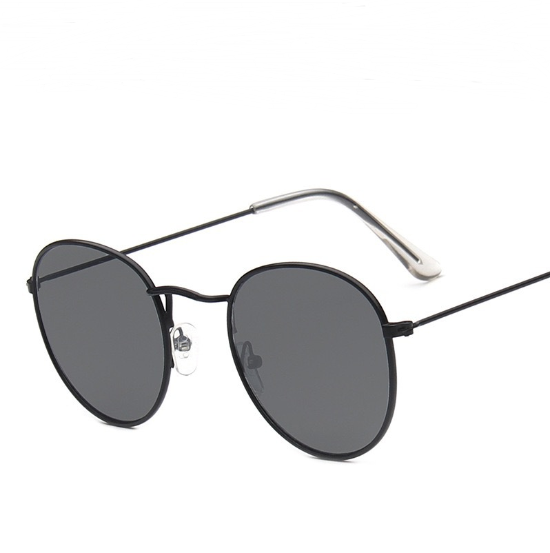 Trendy Color Film Round Frame Sunglasses