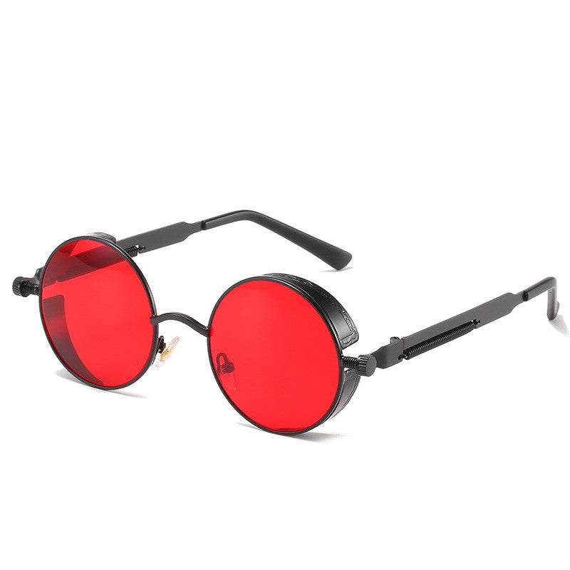Round Frame Retro Punk Sunglasses