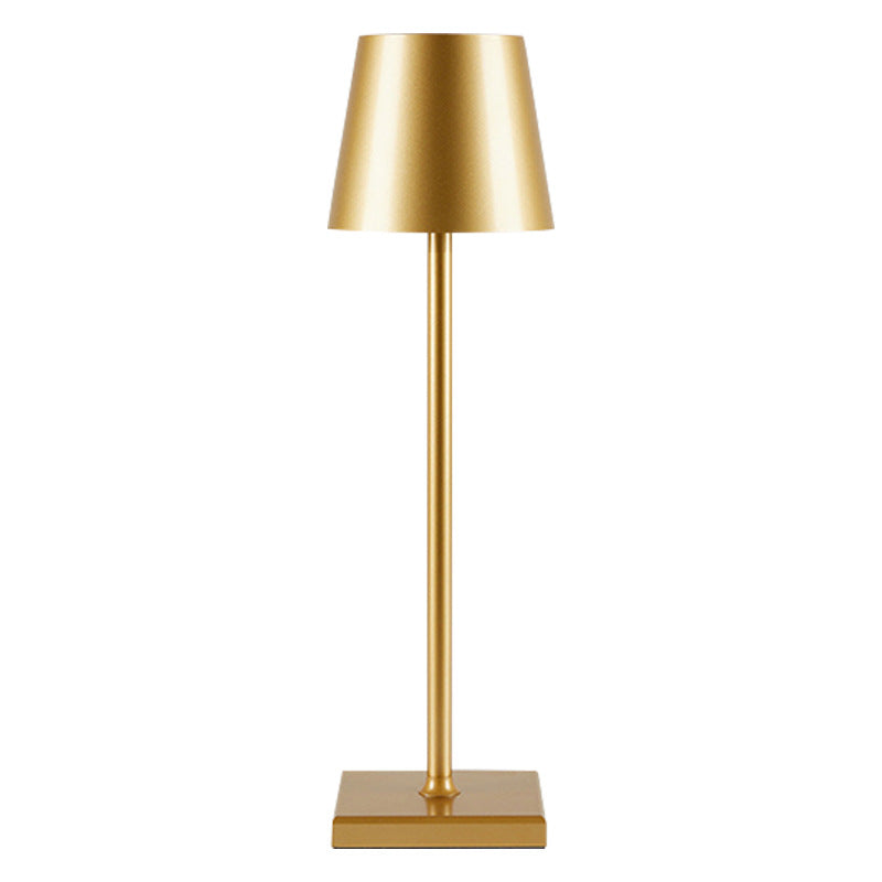 Nordic LED USB High Foot Metal Charging Table Lamp