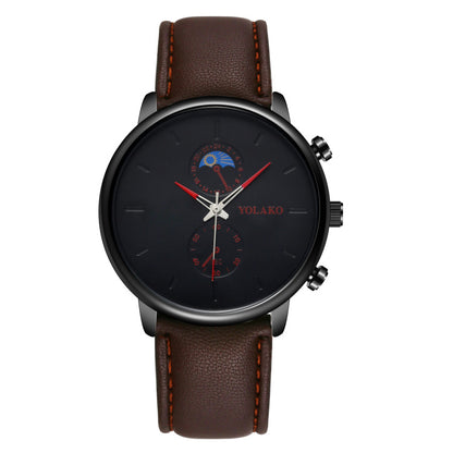 Ultra-thin Leather Quartz Watch