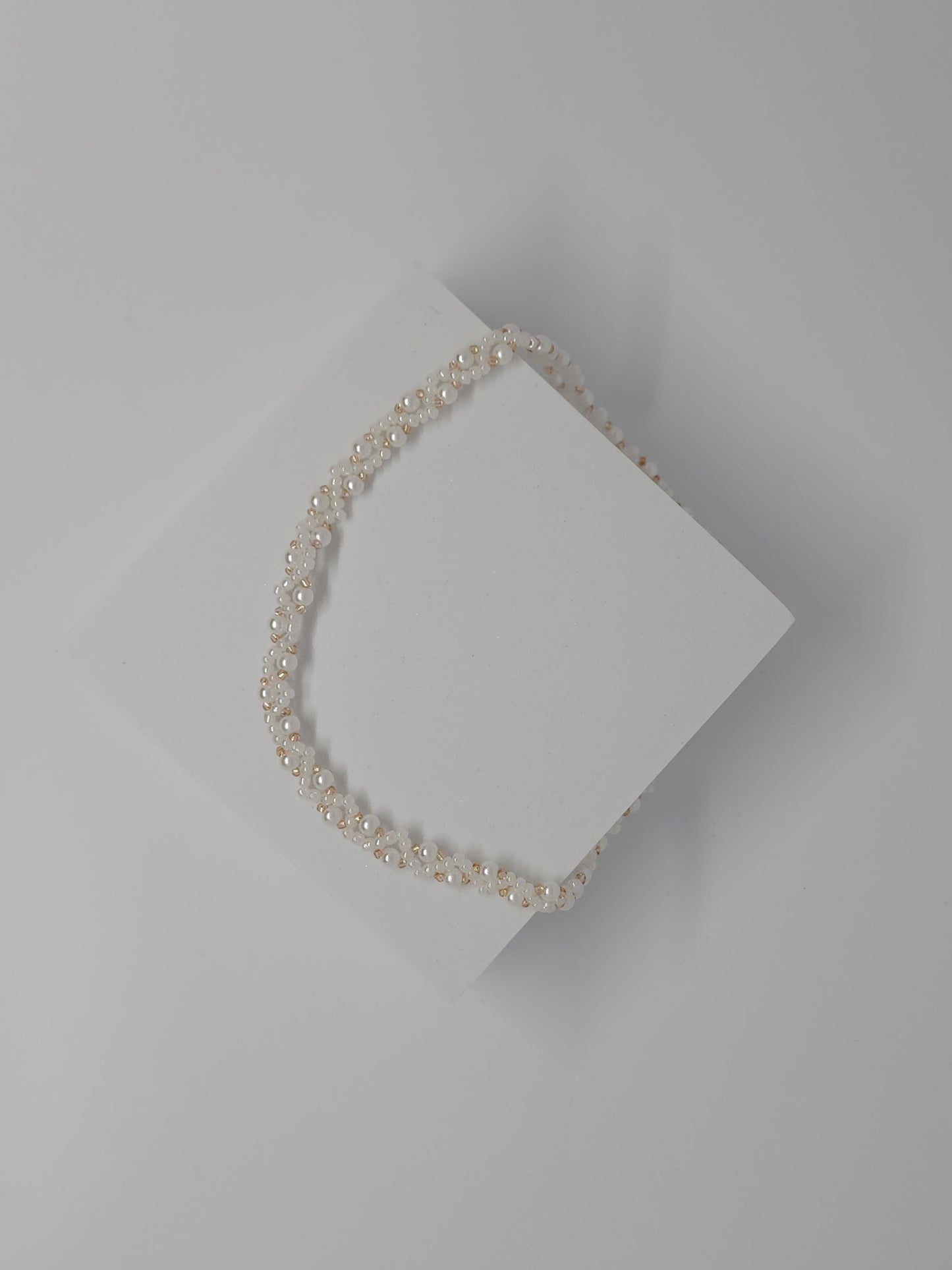 Bridal White - Rose Gold Choker