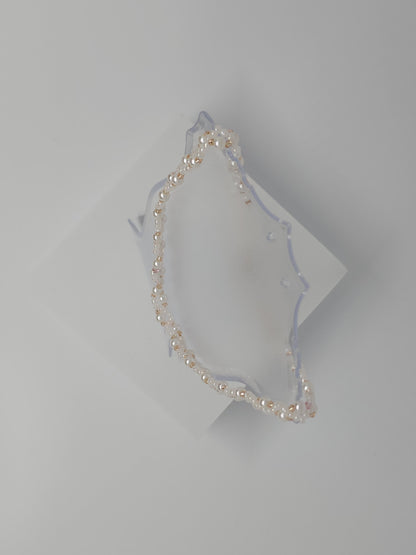 Bridal White - Rose Gold Choker