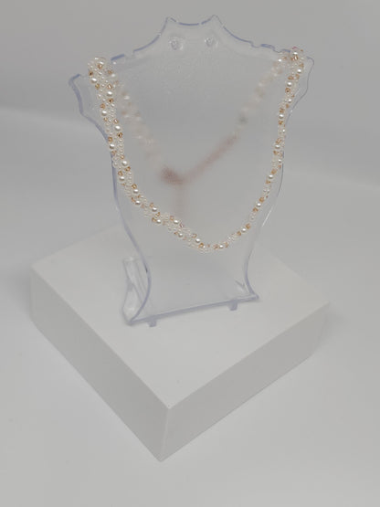 Bridal White - Rose Gold Choker