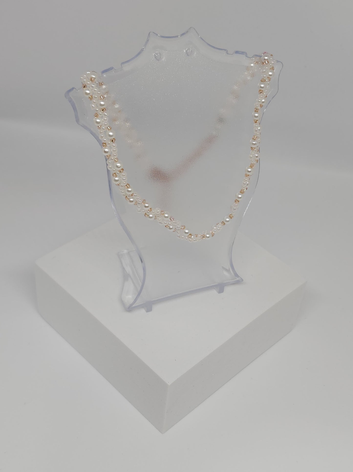 Bridal White - Rose Gold Choker