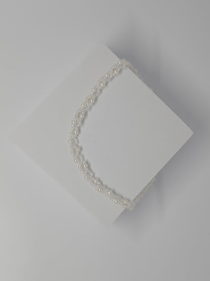 Bridal White Pearl Choker