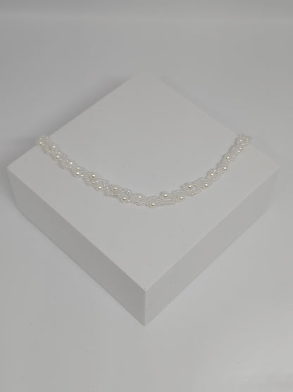 Bridal White Pearl Choker