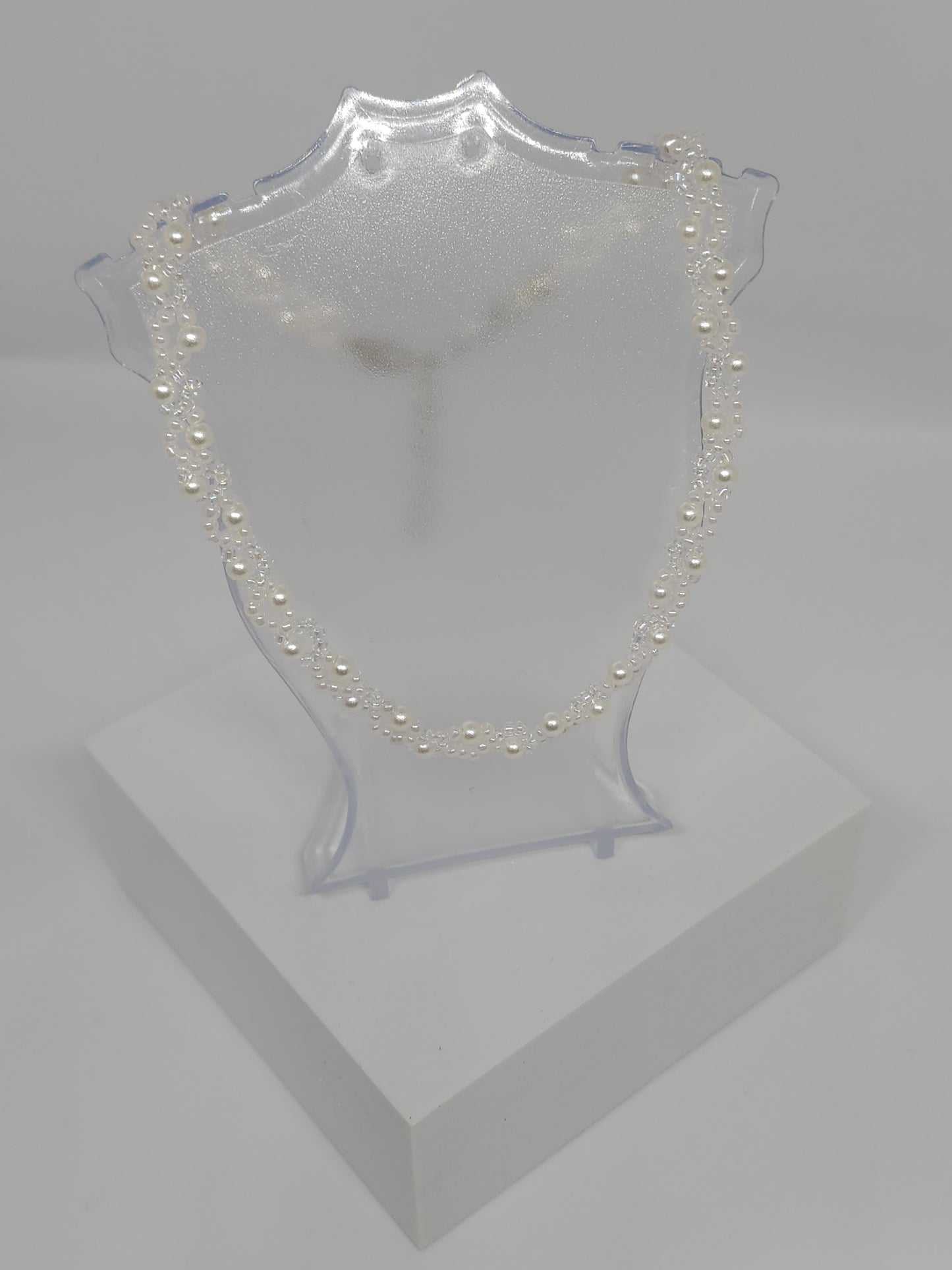 Bridal White Pearl Choker