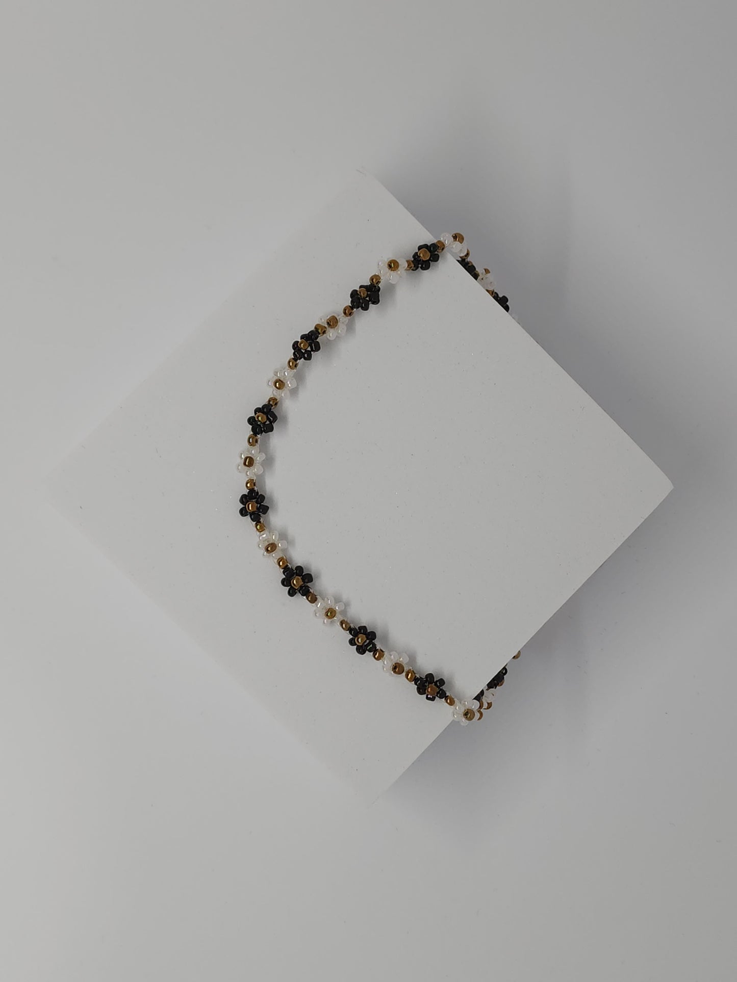 Onyx Odyssey Hellebore Flower Choker