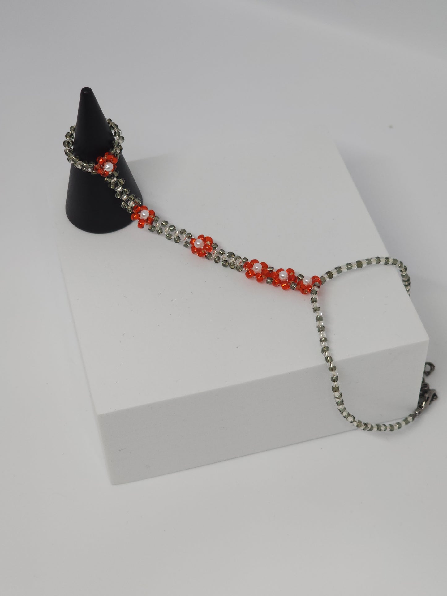 Poppy Flower Hand Chain