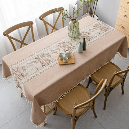 Cotton And Linen Tablecloth