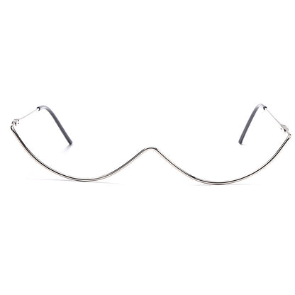 Diamond Steampunk Semicircle Lensless Sunglasses Frame