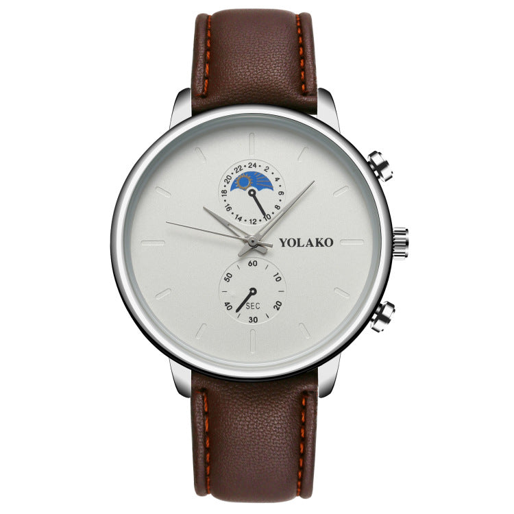 Ultra-thin Leather Quartz Watch