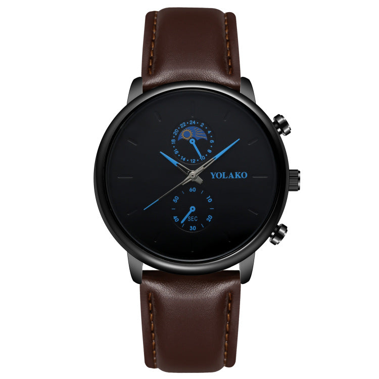 Ultra-thin Leather Quartz Watch