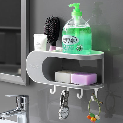 Wall-mounted Double-layer Non-perforated Soap Holder