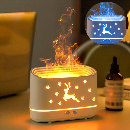 Elk Flame Humidifier Diffuser Lamp