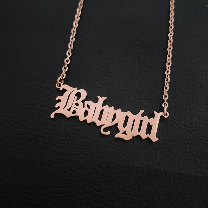 Babygirl alphabet Necklace