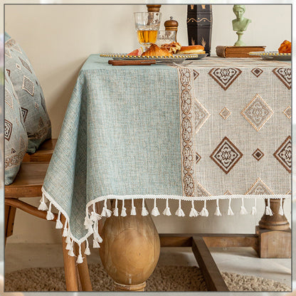 Cotton And Linen Tablecloth