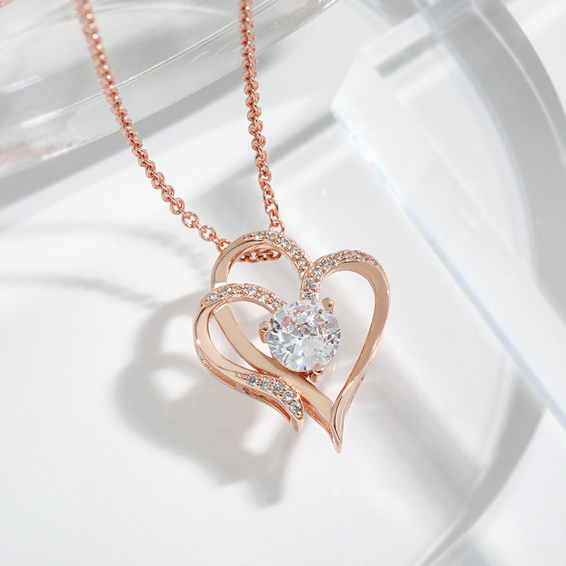 Zircon Heart-shaped Necklace