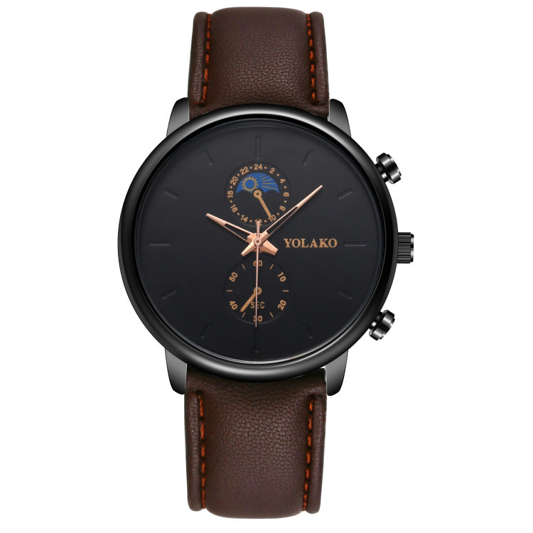 Ultra-thin Leather Quartz Watch