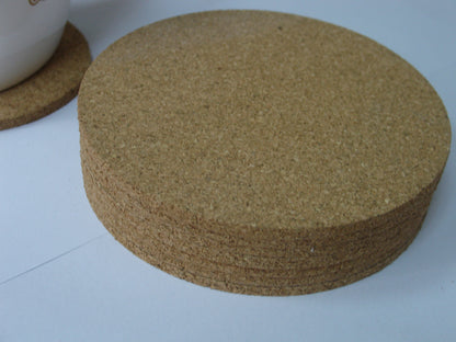 Natural Cork Cup Coasters