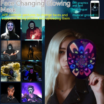 Fully Customizable LED Face Changing Mask