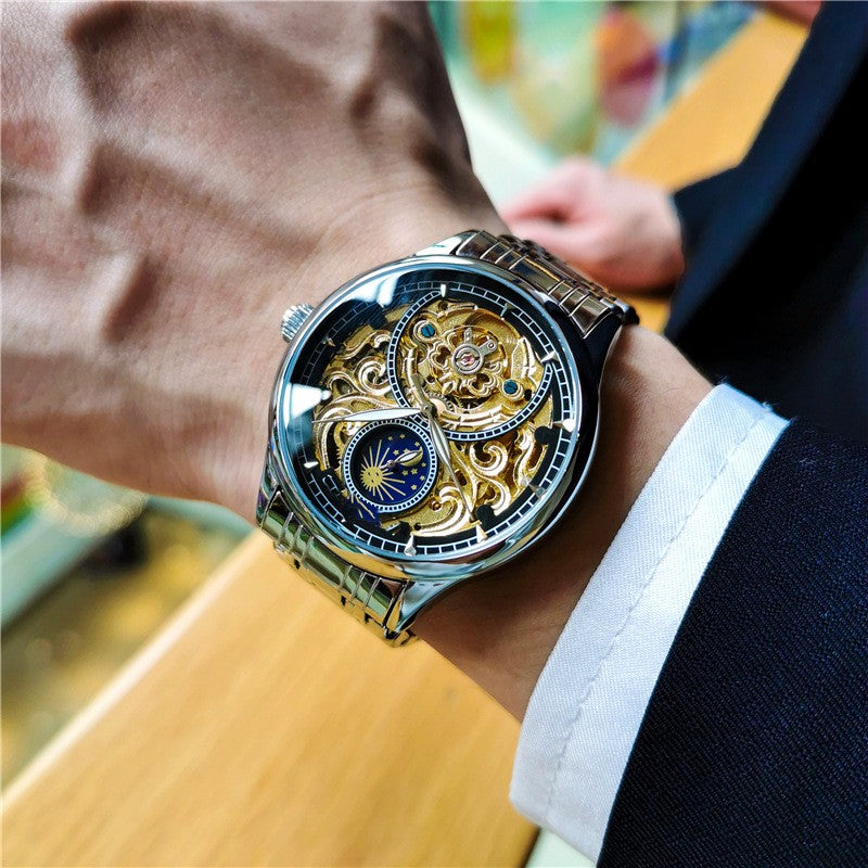 Luminous Hollow Out Fully Automatic Mechanical Watch