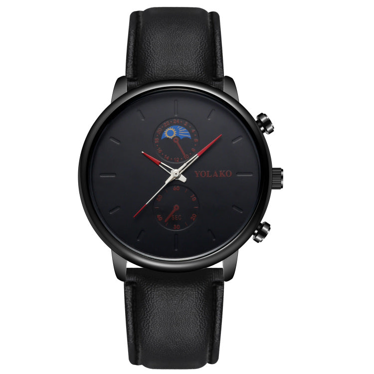 Ultra-thin Leather Quartz Watch