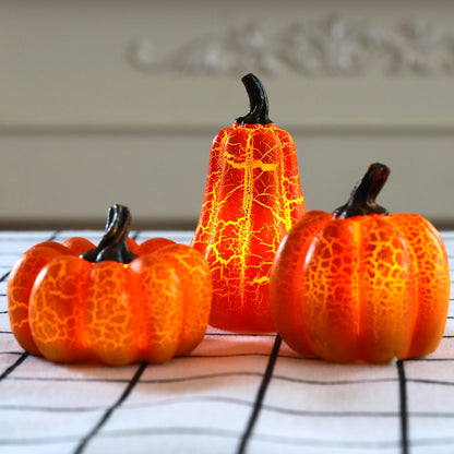 Halloween Pumpkin Lantern LED Candle Lamp