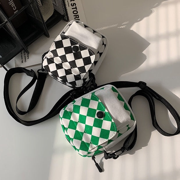 Japanese Checkerboard Canvas Bag
