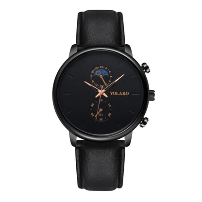 Ultra-thin Leather Quartz Watch