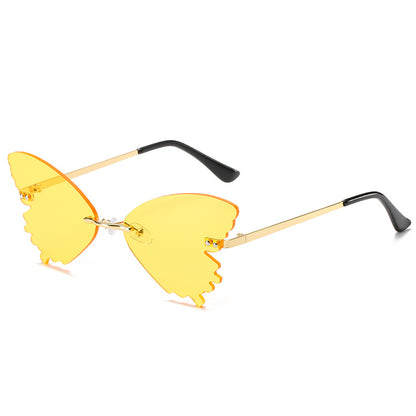 Butterfly Rimless Sunglasses