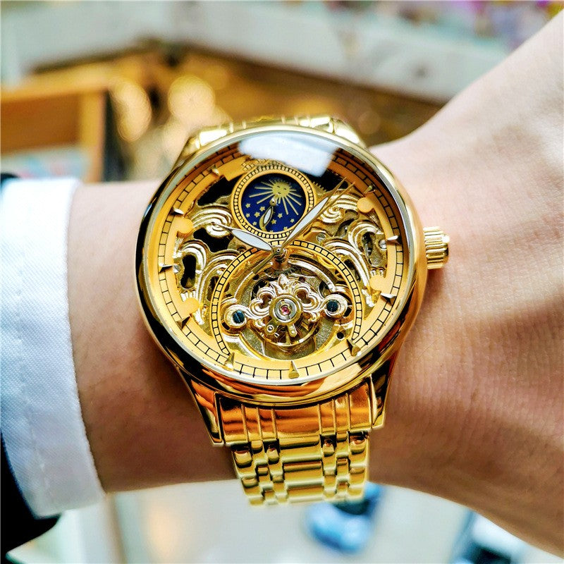 Luminous Hollow Out Fully Automatic Mechanical Watch