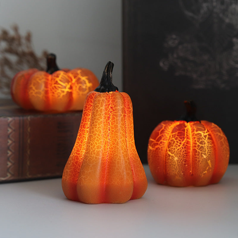 Halloween Pumpkin Lantern LED Candle Lamp