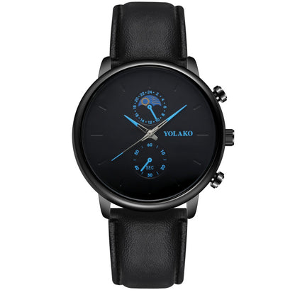 Ultra-thin Leather Quartz Watch