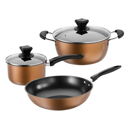 Kitchen Cookware 3pcs Set Of Cooking Pots