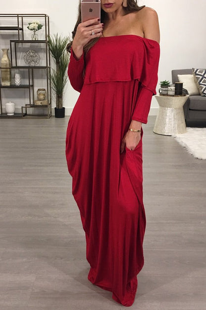 Plus Size Long Sleeved Dress