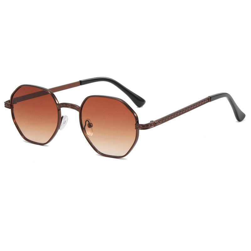 Retro Small Frame Polygon Sunglasses