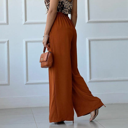 Loose Pleated Wide-leg Casual Pants