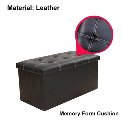 Leather Storage Bench