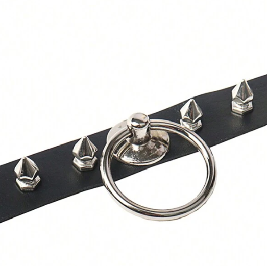 Gothic Spike Stud Choker Necklace