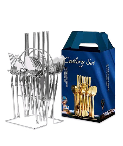 24pcs Stainless Steel Cutlery Set