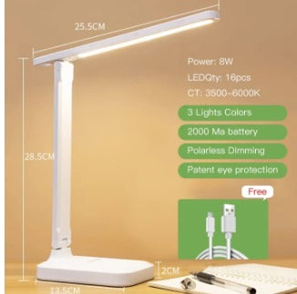 USB LED Rechargeable Desk Lamp - Touch Control