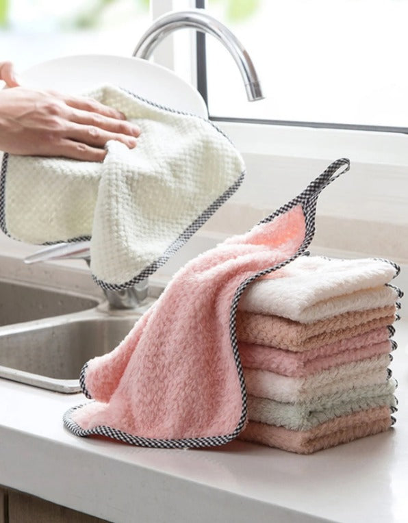 5pcs Random Color Cleaning Towels