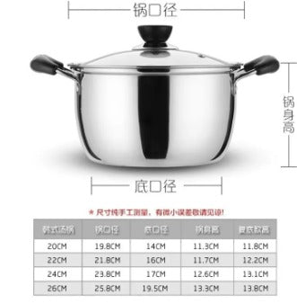 3pcs Soup Pot + 1pcs Non-stick Pan Set